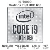 Cpu Intel Core I9 10900 2.8ghz 20mb 65w Soc1200 10th Gen Bx8070110900